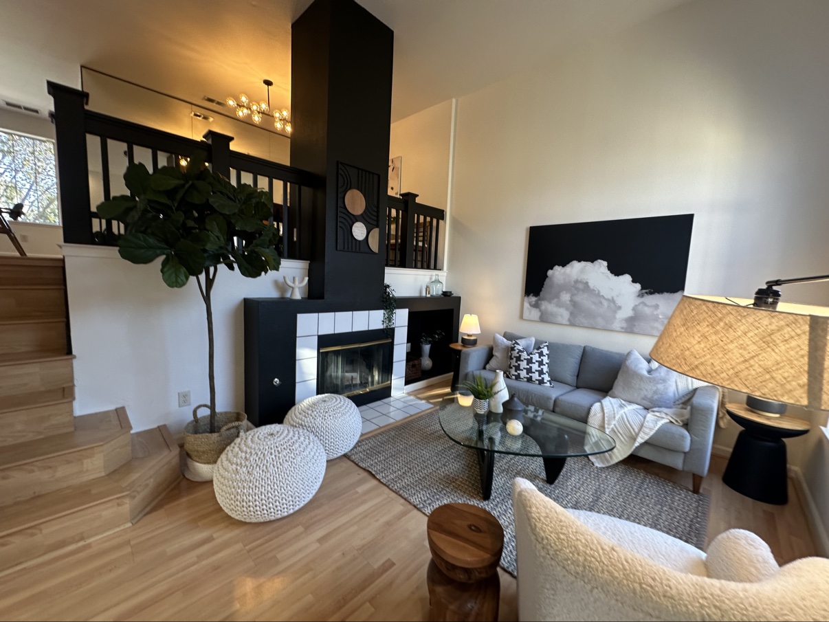 North San Jose living room after preparation and staging