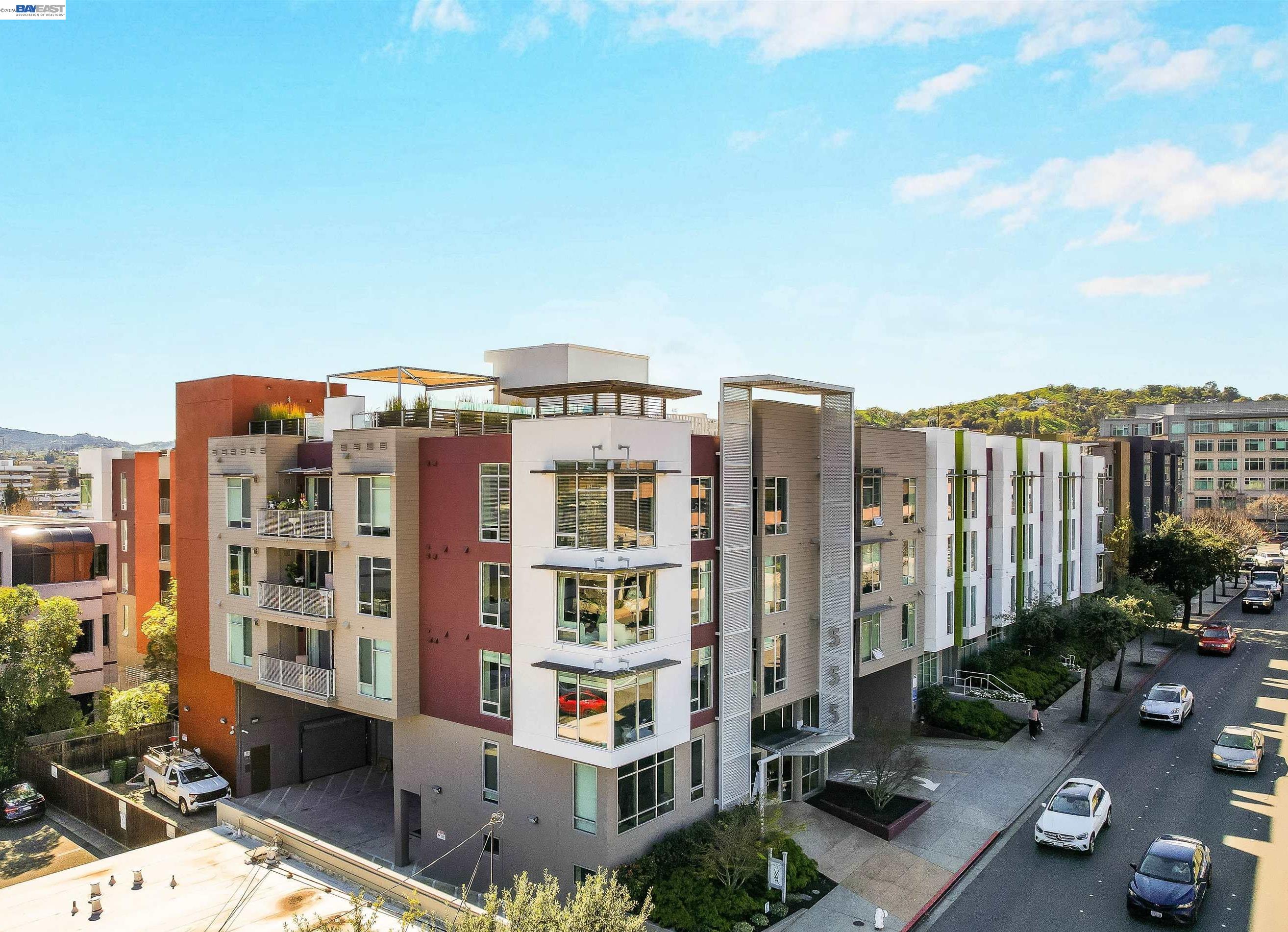 Modern condominium building at 555 Ygnacio Valley Road in Walnut Creek